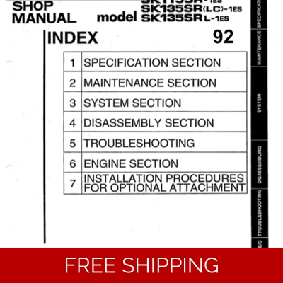 KOBELCO SK115-1ES SERIES EXCAVATOR WORKSHOP MANUAL KOBELCO SK115-1ES SERIES EXCAVATOR WORKSHOP MANUAL